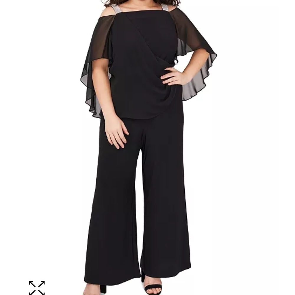 MSK Black Wide Leg Jumpsuits